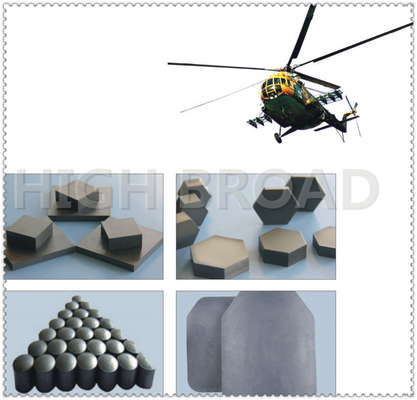 ケイ素の陶磁器防弾版のほう素の炭化物/SIC の弾道航空機の装甲