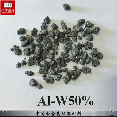 AlW50%の金属の合金を加えるアルミニウム タングステンのマスター合金の微粒の粉はアルミ合金の性能を高める