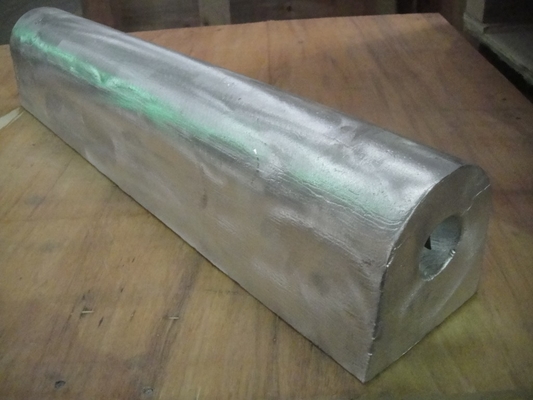 注文のインゴットCP ICCP犠牲的なマグネシウムのヒーターのTreaterの沖合いの国内の鋼鉄構造のためのアルミニウム陽極合金