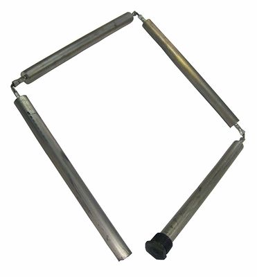 19mmアルミニウム合金コンパクトアノードロッド 3/4 NPT 450mm 省スペース設計 コンパクトコンデンサー用