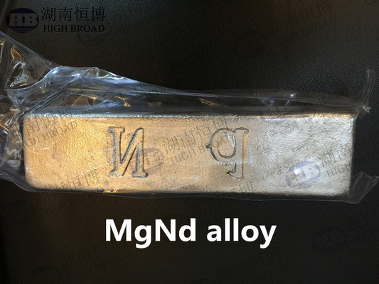 マスター合金のマグネシウムのネオジムの MgNd の合金は延長の強さを改善します