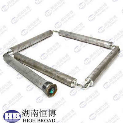 40mmマグネシウム合金 超長アノードロッド カスタムねじ 2000mm 工業用プロセスタンク保護