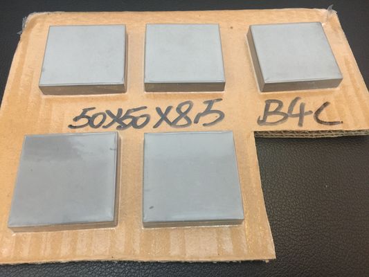 圧力焼結炭化ホウ素 R400 バリスティックタイル 50x50x9mm NIJ レベル IV 単独装甲セラミックインサート