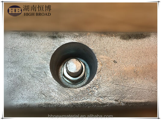 最も売れているマグネシウム アルミウム 亜鉛合金 船舶機器のカソード保護のための鋳型犠牲アノード