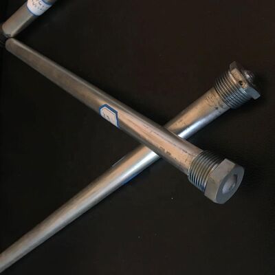 35mm マグネシウム合金 ヘビーデューティー 六角アノードロッド M27ねじ 1200mm マリングレード マリンコンデンサー用