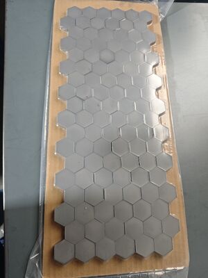 炭化ホウ素弾道タイル - NIJ レベル IV 超軽量六角形 100x100mm セラミック打撃面