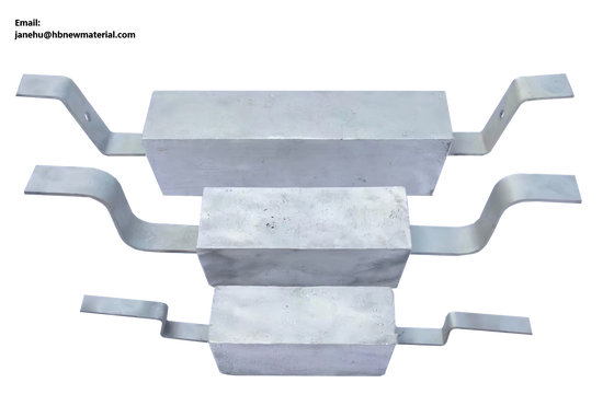 Marine Aluminum Anode with Al-Zn-In Alloy for Saltwater Corrosion Protection and Bolt On Mounting