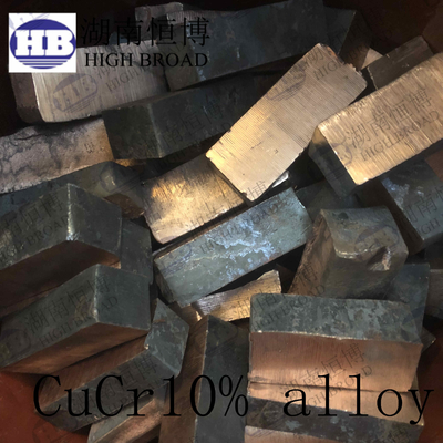 CuCr10%付加的な銅のための銅のChromeのマスター合金のインゴットおよび銅合金