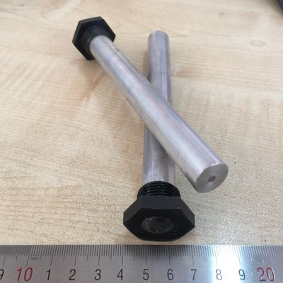 25mm 亜鉛合金 重用アノード棒 1 NPT 1200mm 産業用熱交換器用大型システム臭気制御