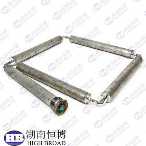 40mmマグネシウム合金 超長アノードロッド カスタムねじ 2000mm 工業用プロセスタンク保護
