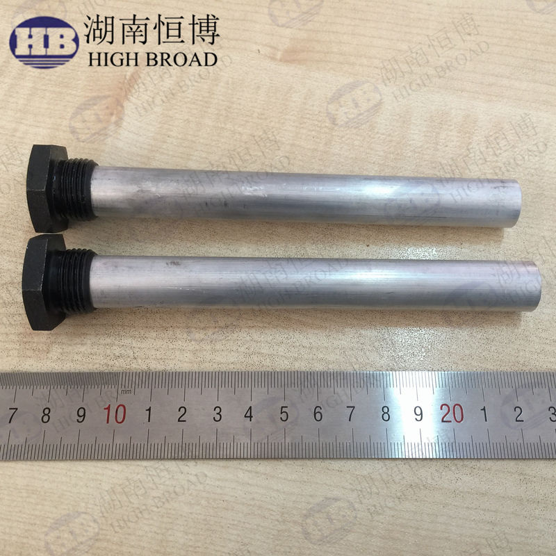 16mm 直径 900mm 長さ アルミ合金 柔軟なリンク アノード棒 3/4 NPT スレッド