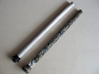 AZ31 AZ63 マグネシウム合金 熱水器 アンード棒 ガルヴァナイズされた鋼のキャップ NPT BSPT 3/4 &quot;