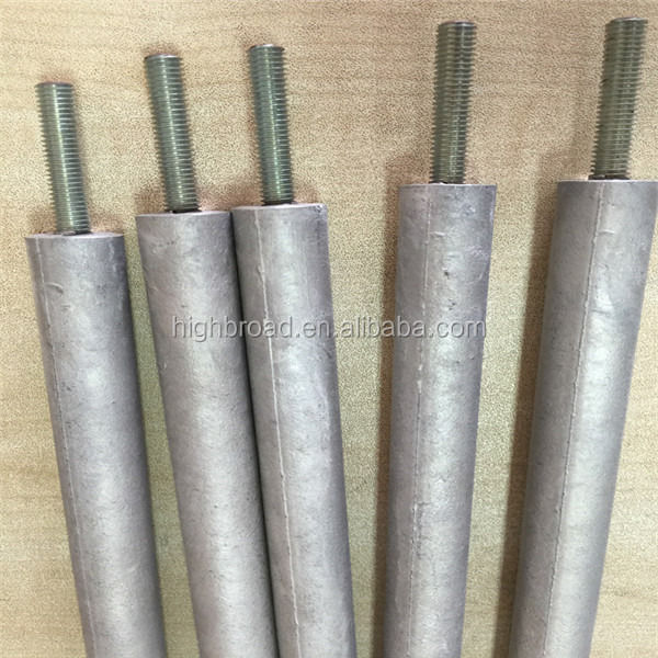 給湯器用アルミニウム犠牲アノードロッド 3/4 NPTねじ 900mm長 2.5kg Al-Zn-Mg合金交換部品