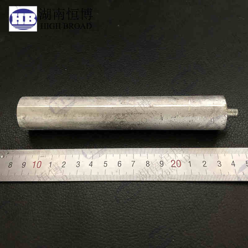 工業用 1 インチ NPT 高耐久マグネシウム陽極ロッド 40 インチ、大型商業ボイラータンク用陰極防食
