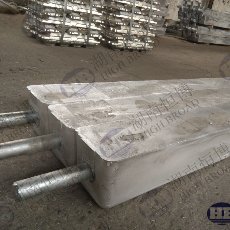 高効率のAl-Zn-In-Cdアルミニウムサクリフィシャルアノード,船舶の船体における腐食防止用 ASTM GAIII規格