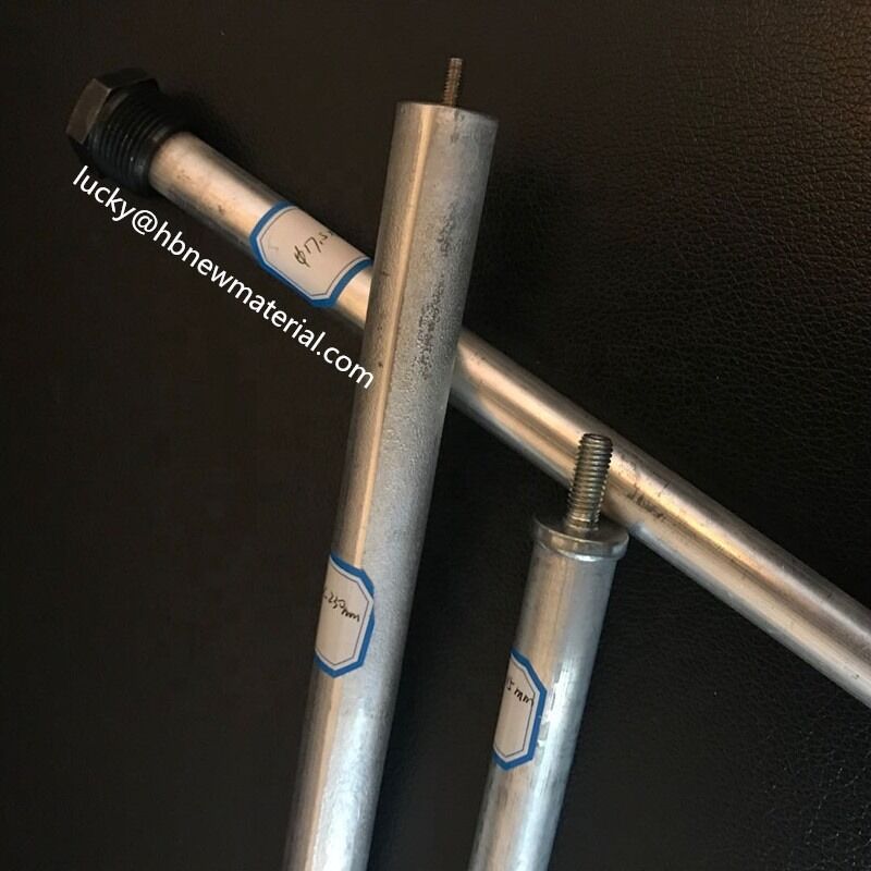 長さ100mm、200mm、500mmまたはカスタムサイズのマグネシウムアノード棒、良好な成形性と優れた耐食性を特徴とする