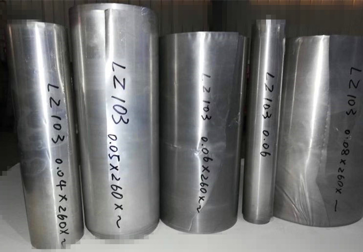LZ103 マグネシウム合金板 マグネシウムベースの合金 0.5 mm 0.6 mm 0.8 mm